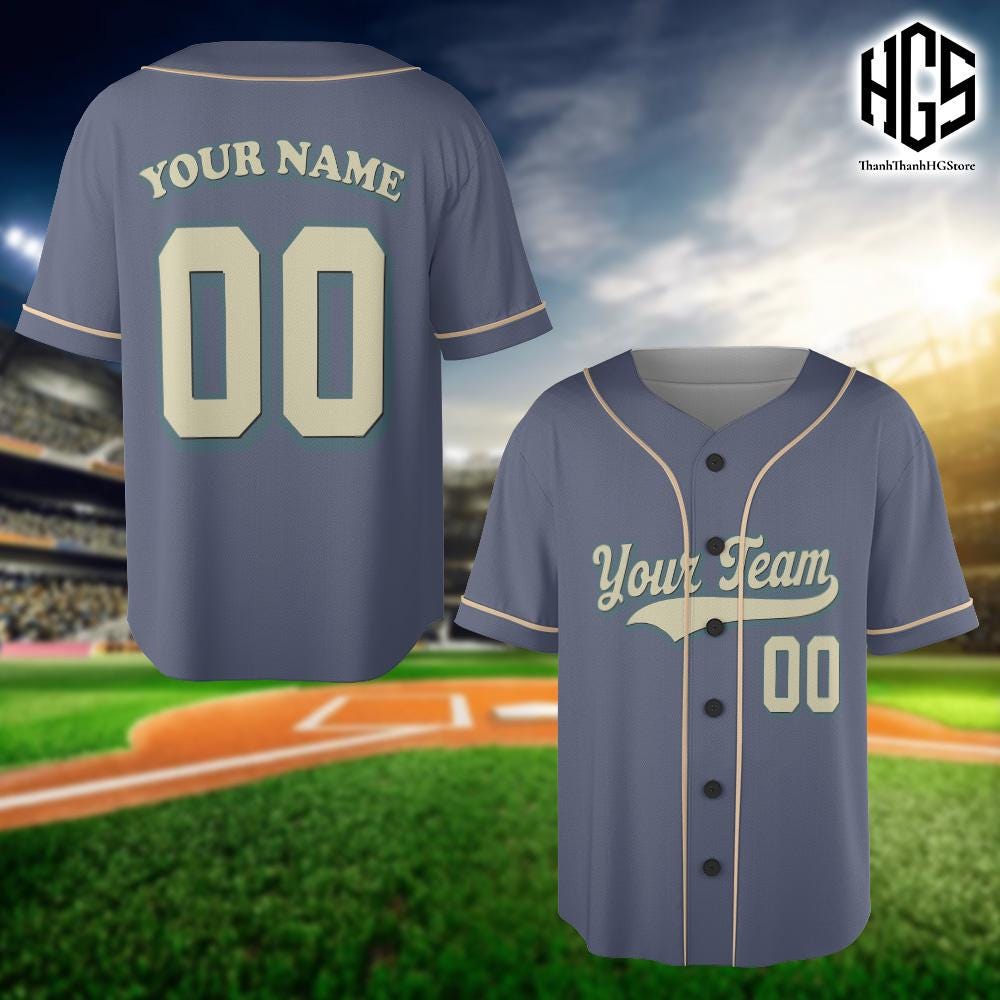 Personalized Team Name And Number Baseball Jersey, Custom Baseball Jersey Shirt, Vintage Baseball Jersey Uniform For Baseball Fans Lovers