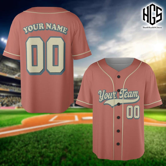 Personalized Team Name And Number Baseball Jersey, Custom Baseball Jersey Shirt, Vintage Baseball Jersey Uniform For Baseball Fans Lovers