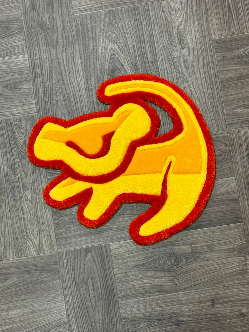 Kids rug.Cute rug.Hand tufted rug.Cool rug.baby room rug.Rugs for bedroom aesthetic.Custom Tufted rug.designer rug.lion rug Animal rugs.