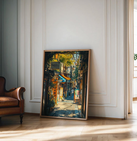 Cozy Cafe Studio Ghibli Film Inspired Warm Toned Art Print, Japanese Wall Art for Home Decor, Japanese VIntage Wall Art, Japanese cafe print