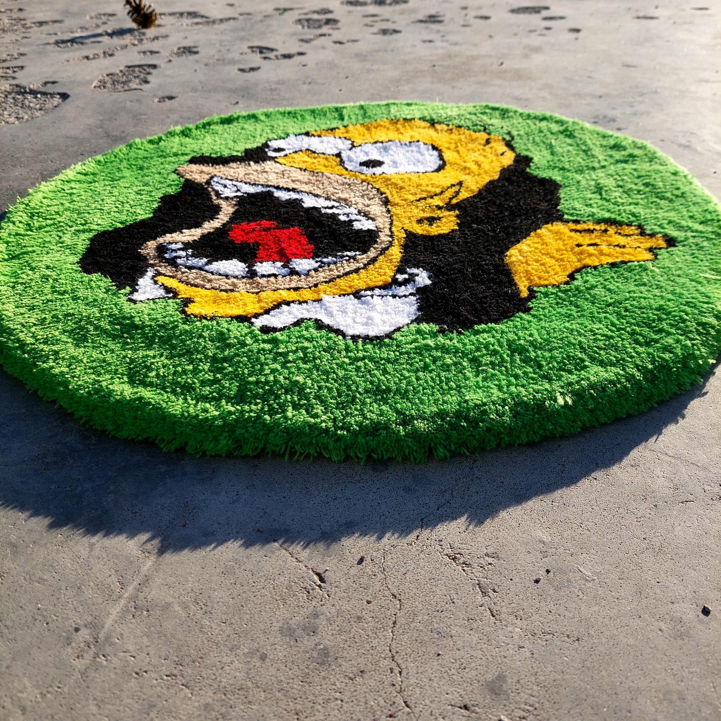 Simpsons Tufted Rug,Cartoon Character Rug,Tufted Rug,Tufting Fluffy,Custom Rug,Bart S.Tufted Rug, Funny Rug,Handmade Rug,Area Rug,Home Decor