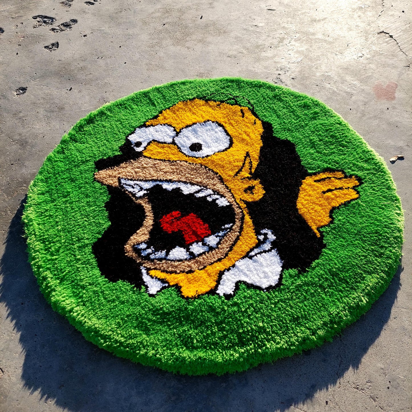 Simpsons Tufted Rug,Cartoon Character Rug,Tufted Rug,Tufting Fluffy,Custom Rug,Bart S.Tufted Rug, Funny Rug,Handmade Rug,Area Rug,Home Decor