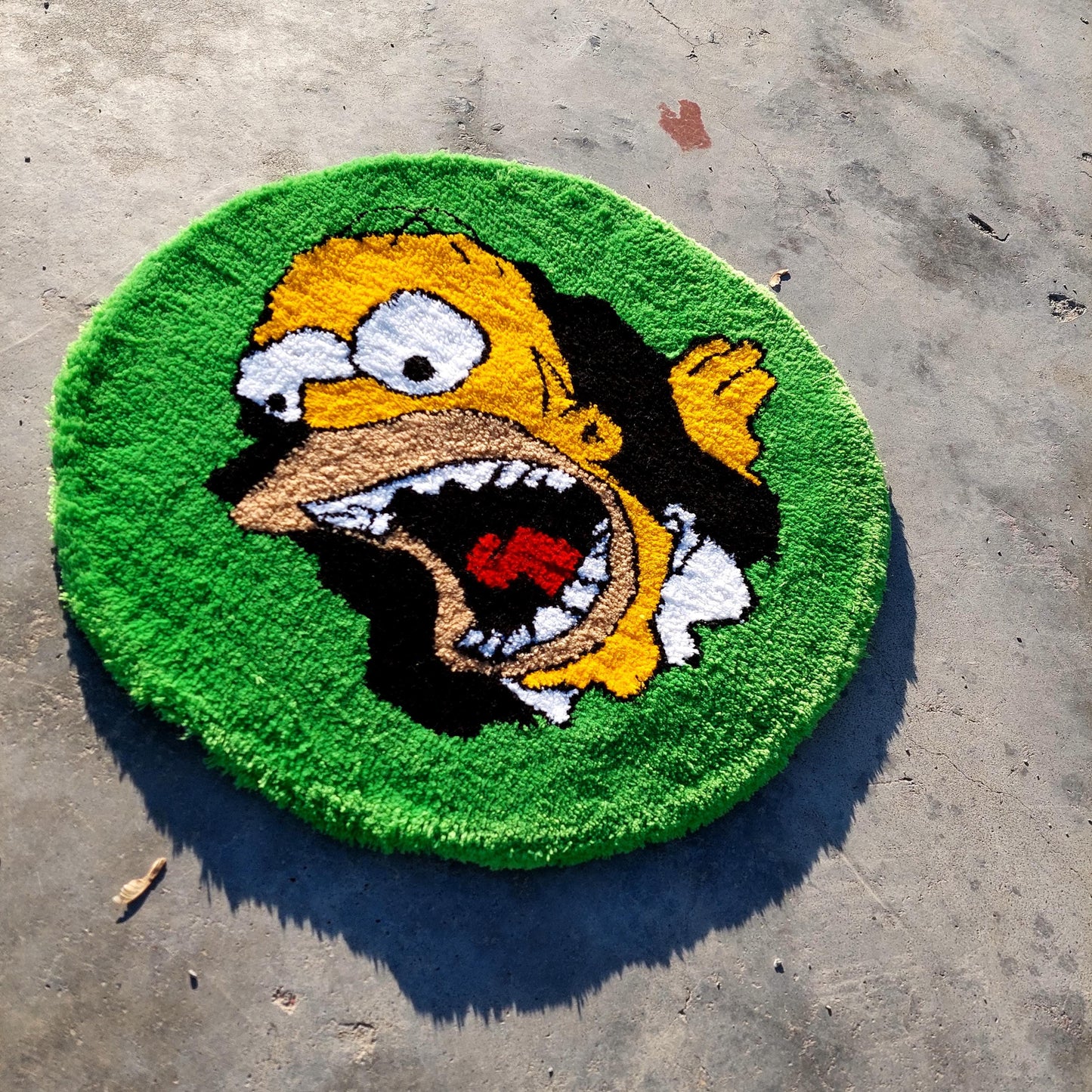 Simpsons Tufted Rug,Cartoon Character Rug,Tufted Rug,Tufting Fluffy,Custom Rug,Bart S.Tufted Rug, Funny Rug,Handmade Rug,Area Rug,Home Decor