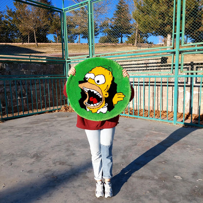 Simpsons Tufted Rug,Cartoon Character Rug,Tufted Rug,Tufting Fluffy,Custom Rug,Bart S.Tufted Rug, Funny Rug,Handmade Rug,Area Rug,Home Decor
