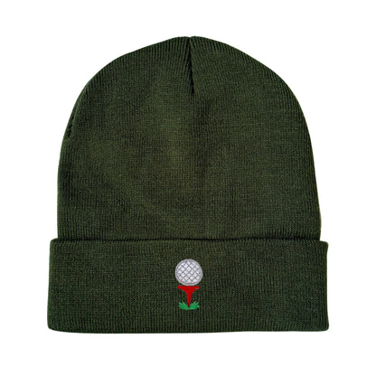 Golf Ball Embroidered Beanie Winter Beanie