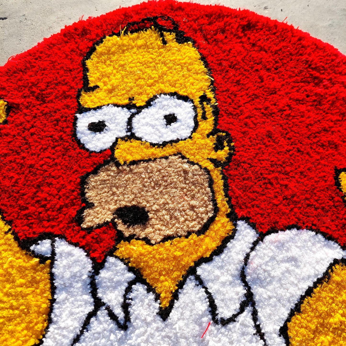 Simpsons Tufted Rug,Fuck You Rug,Cartoon Character Rug,Tufted Rug,TuftingFluffy,Custom Rug,Bart S.Tufted Rug,Funny Rug,Handmade Rug,Area Rug