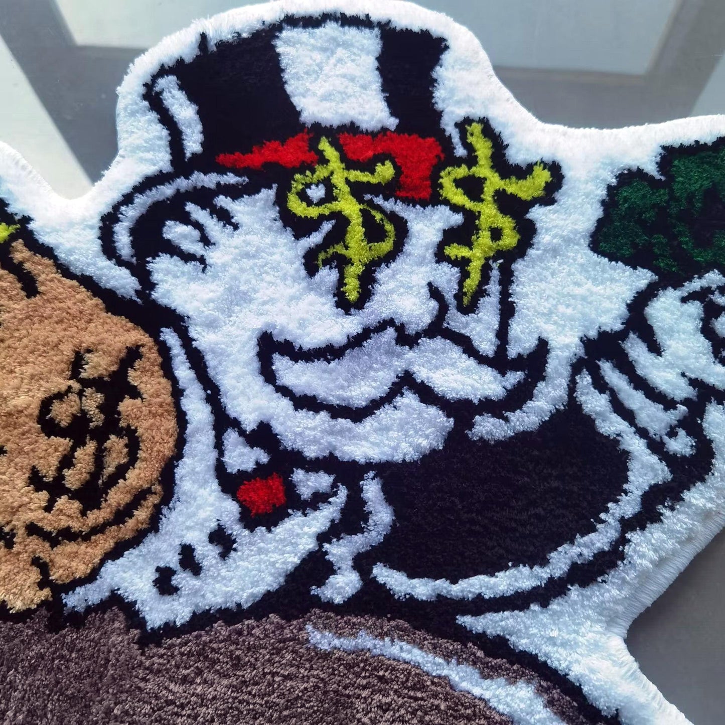 Alec Monopoly Hypebeast Tufted Rug Custom Anime Game Design Knitting Handmade Non-slip Area Rugs Home Decor