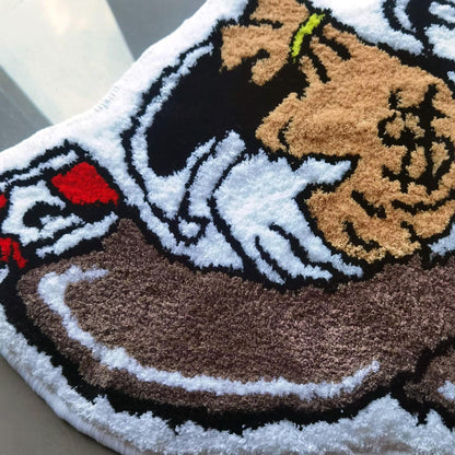 Alec Monopoly Hypebeast Tufted Rug Custom Anime Game Design Knitting Handmade Non-slip Area Rugs Home Decor