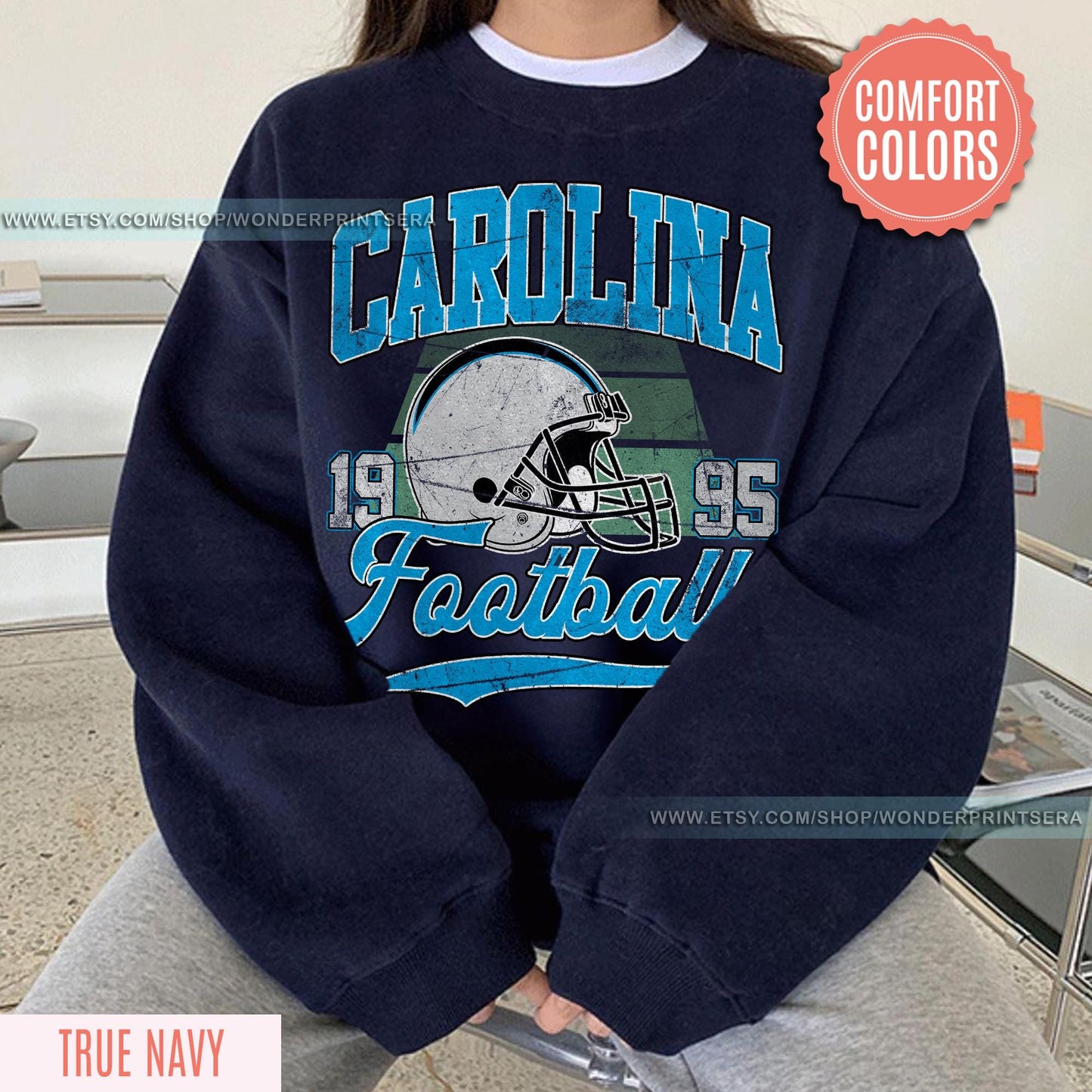Carolina Football Sweatshirt, Retro Sports Fan Shirt, Trendy Game Day Gift Tee, Carolina Mascot Sweatshirt, Carolina Football Fan Shirt
