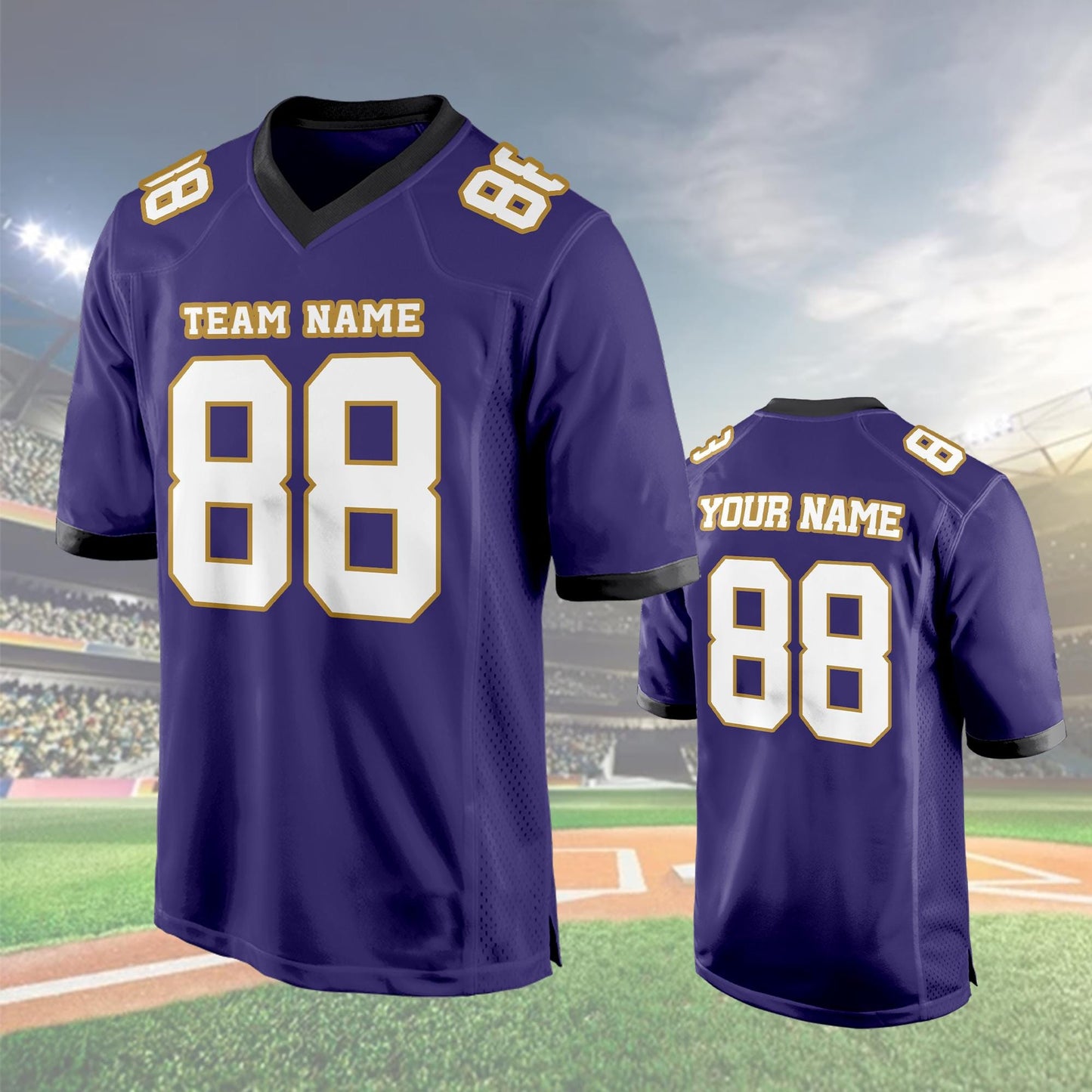 Custom Football Jersey, Personalized American Football Jerseys Name Number Logo, Embroidery Wedding  Gifts for Men Women Kids Toddler Fan