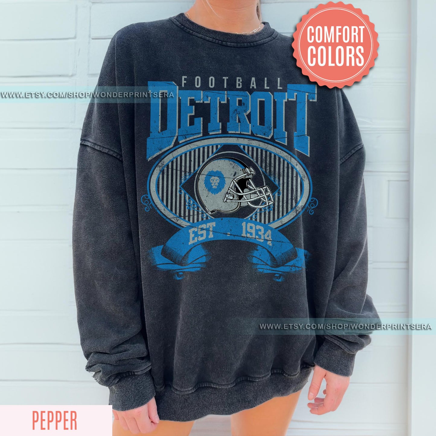 Detroit Football Vintage Style Shirt, Detroit Football Sweatshirt, Detroit Football Shirt, Detroit T-shirt, Sunday Football, Gameday Shirt