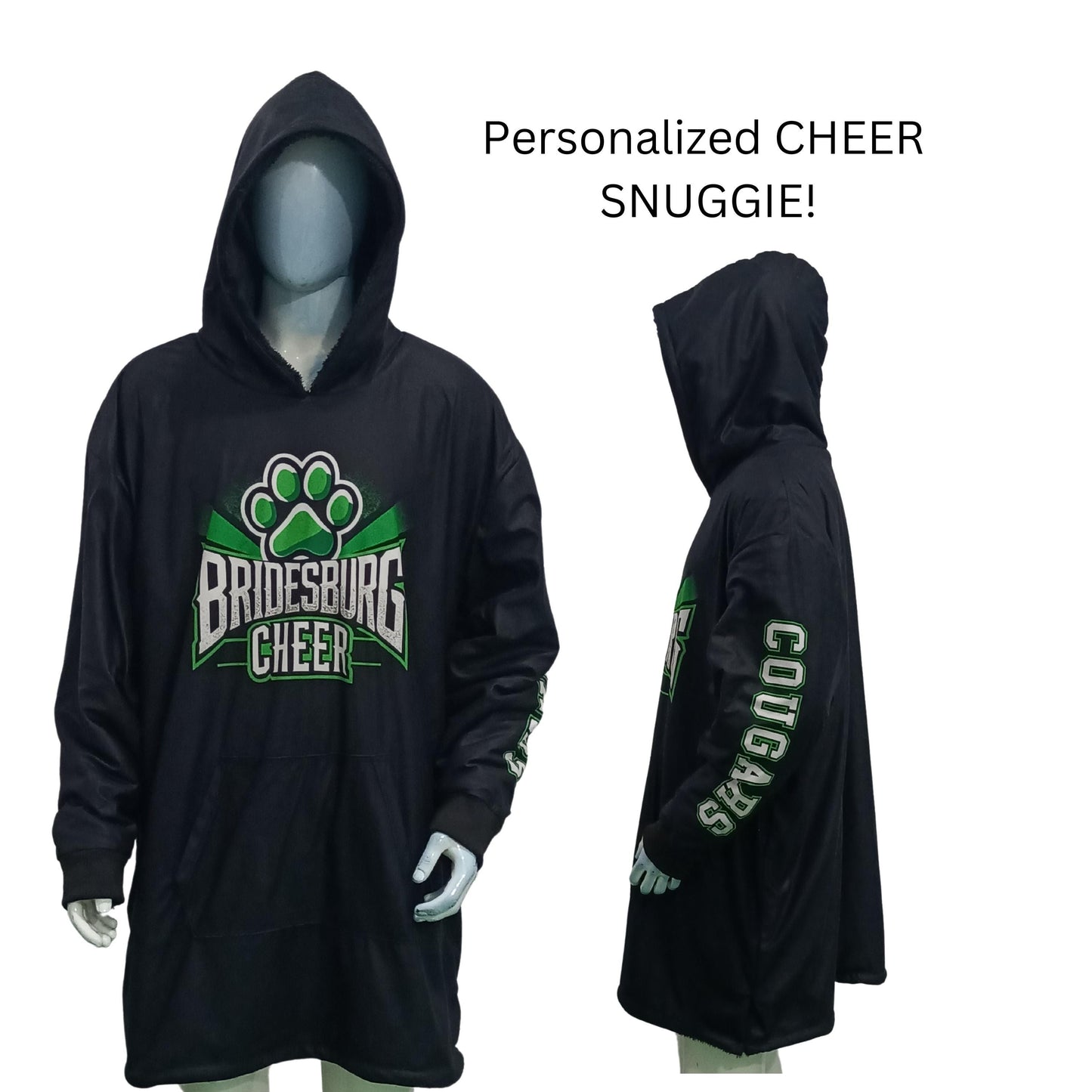 Custom Wearable Blanket, Cozy Hoodie blanket with sleeves, Fleece hooded blanket with sleeves, personalized blanket with sleeves, snuggie