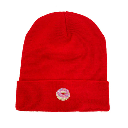 Donut Embroidered Beanie Doughnut Winter Beanie
