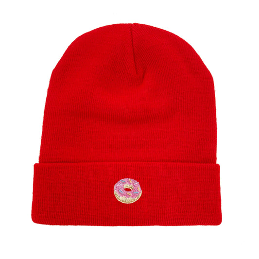 Donut Embroidered Beanie Doughnut Winter Beanie