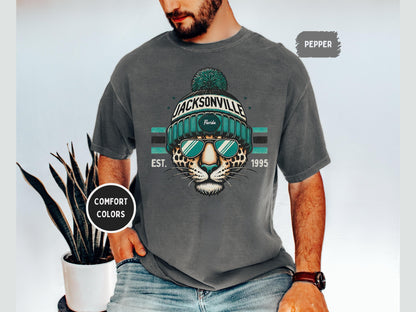 Jacksonville Football 90s Style Sweatshirt, Retro Jacksonville Football Shirt, Jacksonville Fan Shirt, Sunday Football Tee, Game Day Shirt