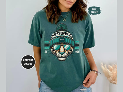 Jacksonville Football 90s Style Sweatshirt, Retro Jacksonville Football Shirt, Jacksonville Fan Shirt, Sunday Football Tee, Game Day Shirt