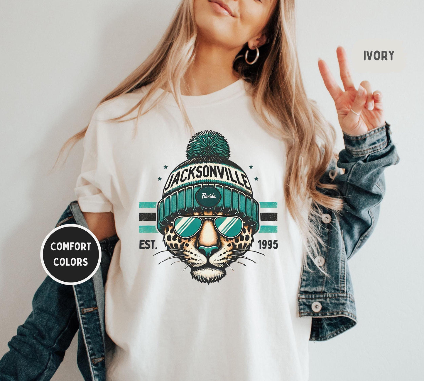 Jacksonville Football 90s Style Sweatshirt, Retro Jacksonville Football Shirt, Jacksonville Fan Shirt, Sunday Football Tee, Game Day Shirt