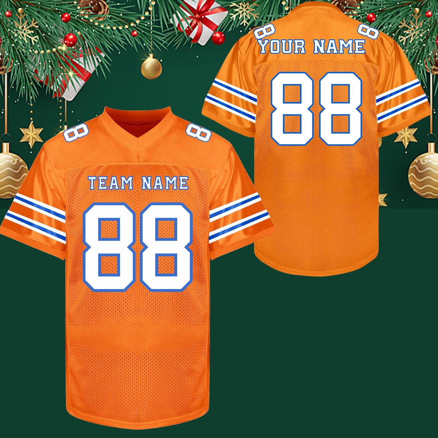 Custom Football Jersey Personalized embroidery Name Number football Shirts Sports Uniform Holiday Gifts for Men Women Kids Toddler Fan