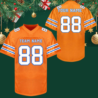 Custom Football Jersey Personalized embroidery Name Number football Shirts Sports Uniform Holiday Gifts for Men Women Kids Toddler Fan