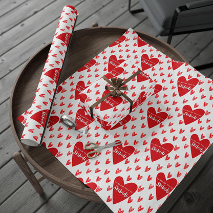Skibidi Valentine Wrapping Paper: Funny Tween Gift Wrap