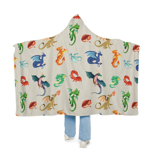 Dragon Hooded Blanket | Fantasy Hooded Blanket | Hoodie Blanket | Wearable Blanket | Snuggle Blanket | Sherpa Blanket | Fleece Blanket