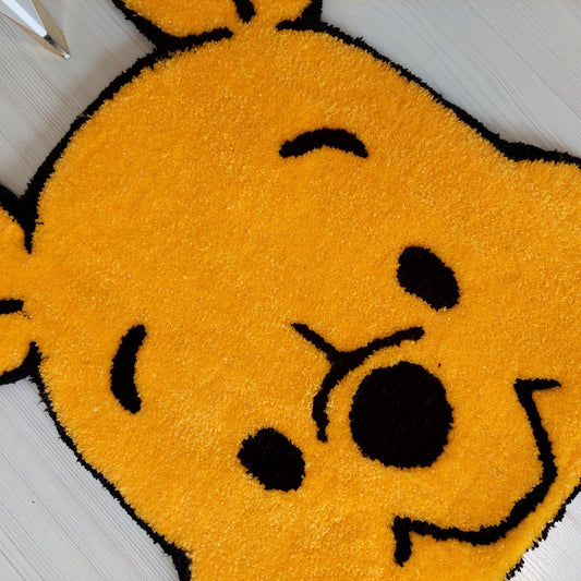 Winnie Rug,Tufted Rug,Handmade Rug,Cartoon Rug,The Pooh Tufted Rug,Kids Room Rug,Cute Rug, Custom Rug,Area Rug,Gift For Kids,Baby Room Rug