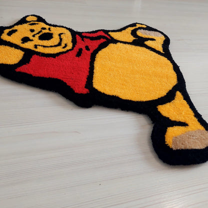 Winnie Rug,Tufted Rug,Handmade Rug,Cartoon Rug,The Pooh Tufted Rug,Kids Room Rug,Cute Rug, Custom Rug,Area Rug,Gift For Kids,Baby Room Rug