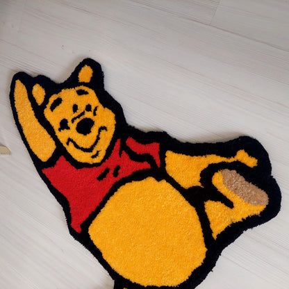 Winnie Rug,Tufted Rug,Handmade Rug,Cartoon Rug,The Pooh Tufted Rug,Kids Room Rug,Cute Rug, Custom Rug,Area Rug,Gift For Kids,Baby Room Rug