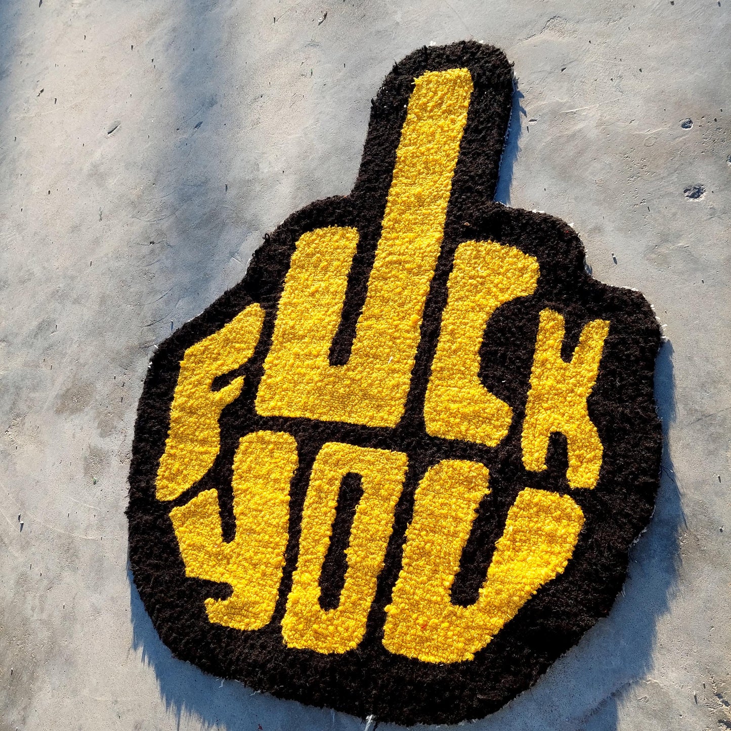 Fuck You Rug,Tufted Rug,Cool Rugs,Unique Rugs,Fun Rug,Handmade Rug,Custom Rug,Area Rug,Home Decor,Gift for Her,Funny Rug,Personalized Rug