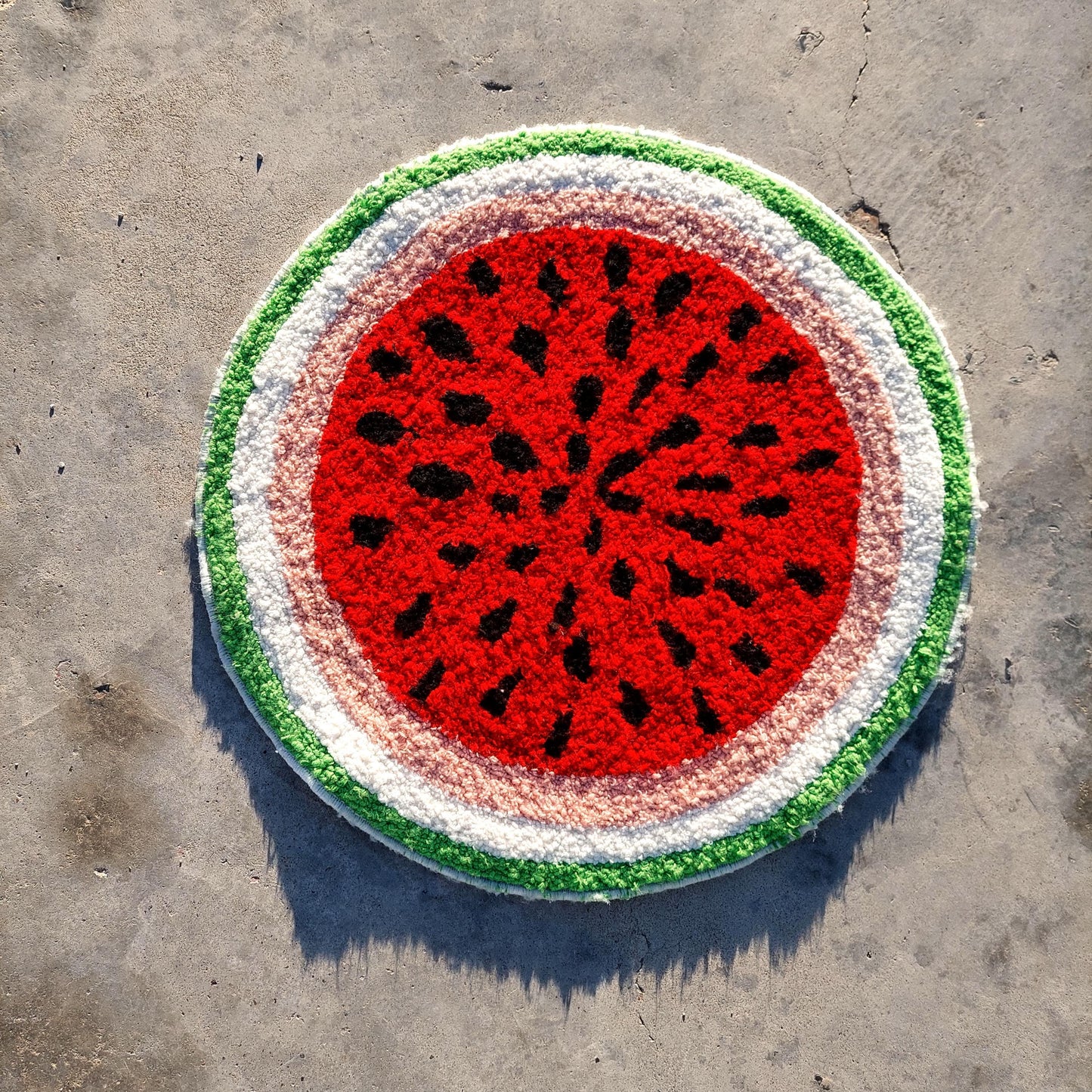 Watermelon Tufted Rug,Hand Tufted Fruit Rug,Custom Rug,Handmade Rug,Kitchen Rug,Area Rug,Home Decor,Living Room Rug,Cool Rug,Modern Rug