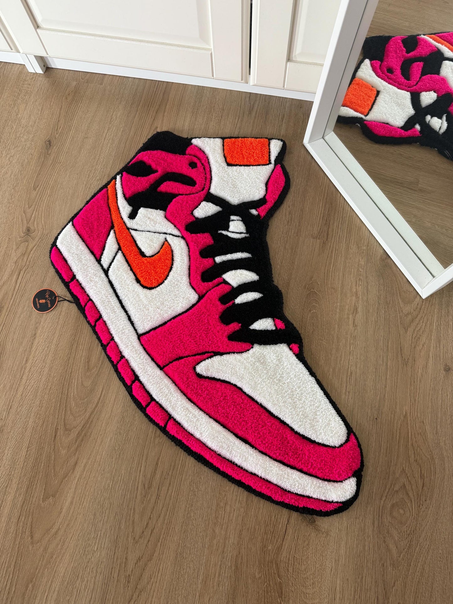 Hand Tufted Sneaker Rug: Custom Streetwear Rug (78x59cm)