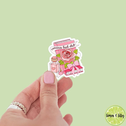Romance Book Club Book Sticker | Floral Sticker | Bookish stickers | kindle stickers | laptop | spicy romance | book