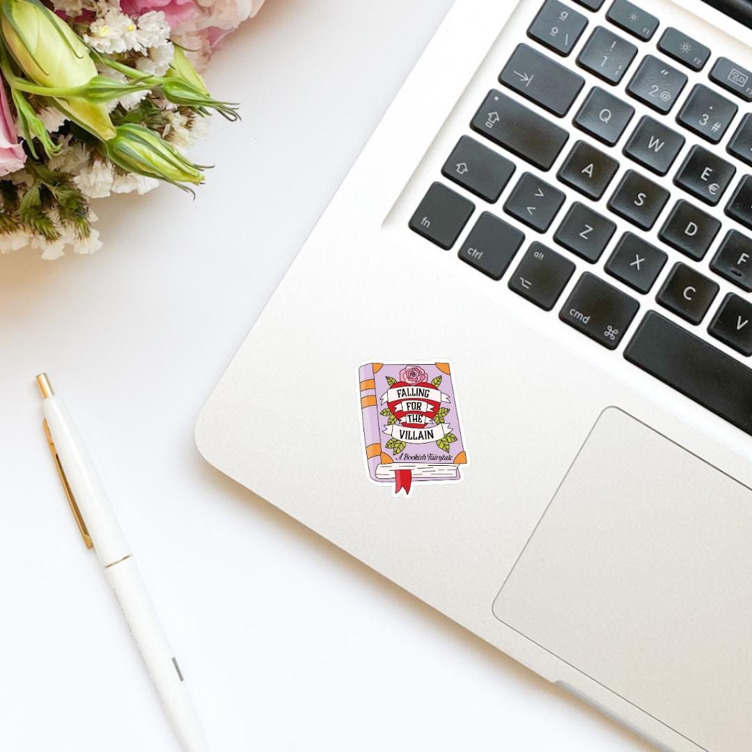 Falling for the Villain Book Sticker | Bookish stickers | kindle stickers | laptop | spicy romance | smutty