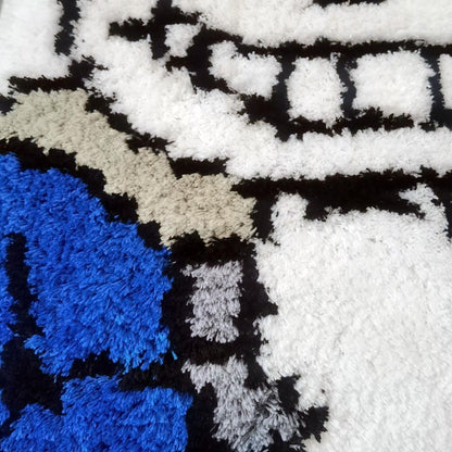 Undertale Sans Tufted Rug Custom Anime Game Design Knitting Handmade Non-slip Area Rugs Home Decor