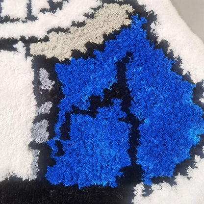 Undertale Sans Tufted Rug Custom Anime Game Design Knitting Handmade Non-slip Area Rugs Home Decor