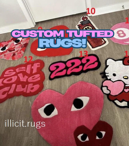 Custom Designed Hand-Tufted Rug Art