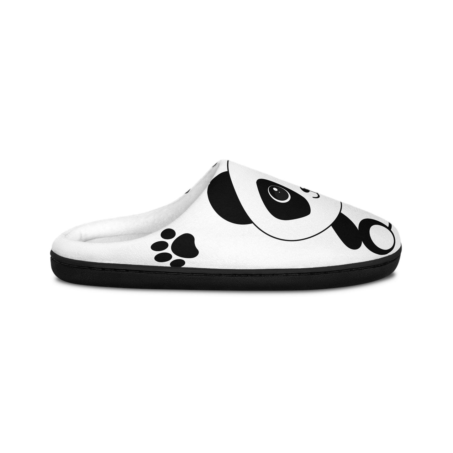 Kawaii Panda Slippers: Women's Cozy Flannel Fleece House Shoes