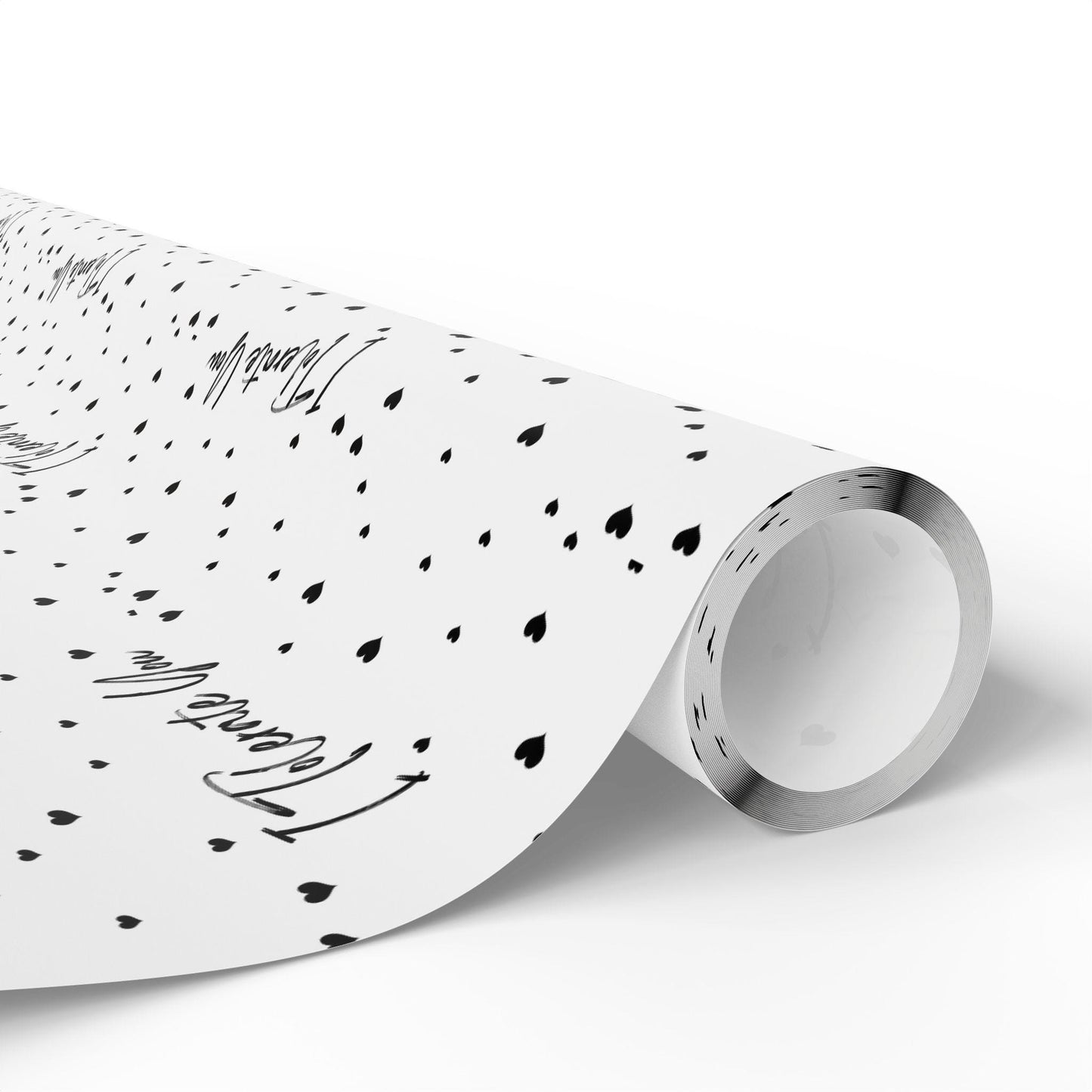 Funny Valentine's Gift Wrap: 'I Tolerate You' Hearts Pattern