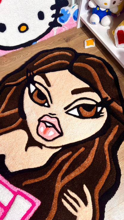 Custom tufting rug with 3D details | Fully Handmade | 3 ft - 90 centimeters