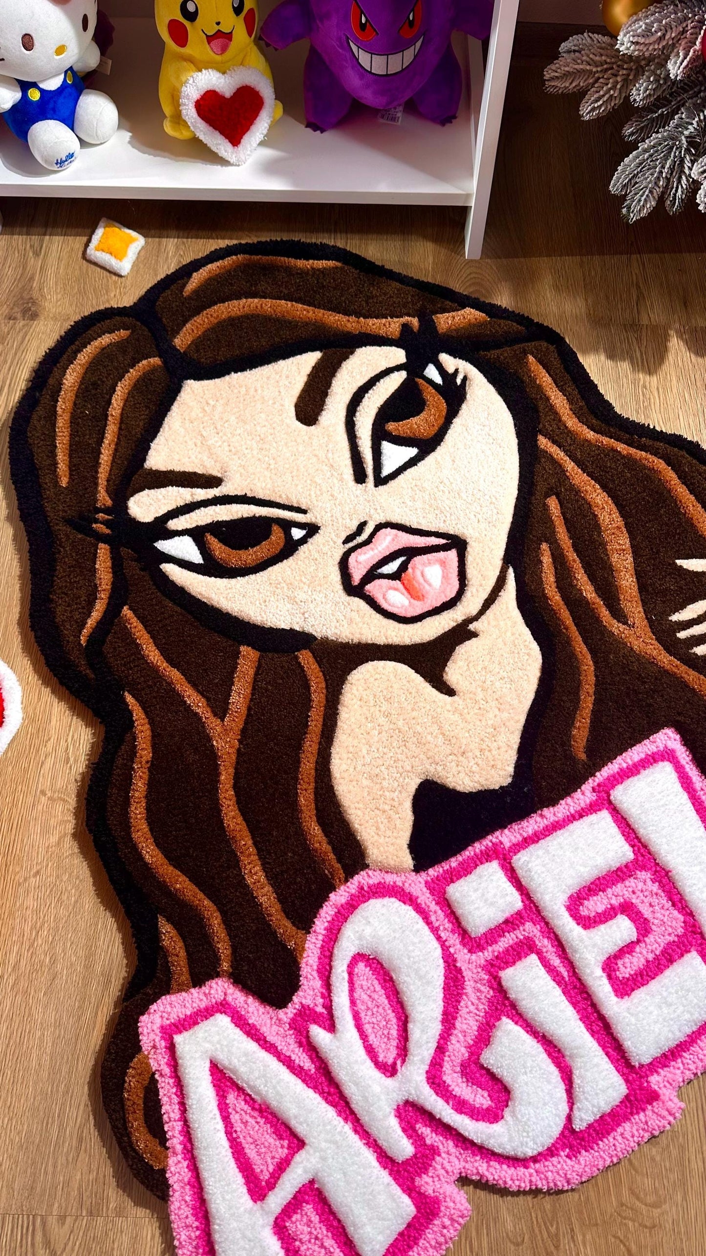 Custom tufting rug with 3D details | Fully Handmade | 3 ft - 90 centimeters