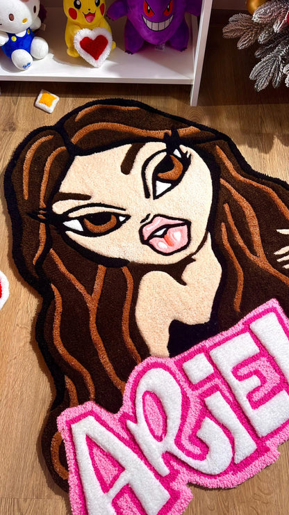 Custom tufting rug with 3D details | Fully Handmade | 3 ft - 90 centimeters