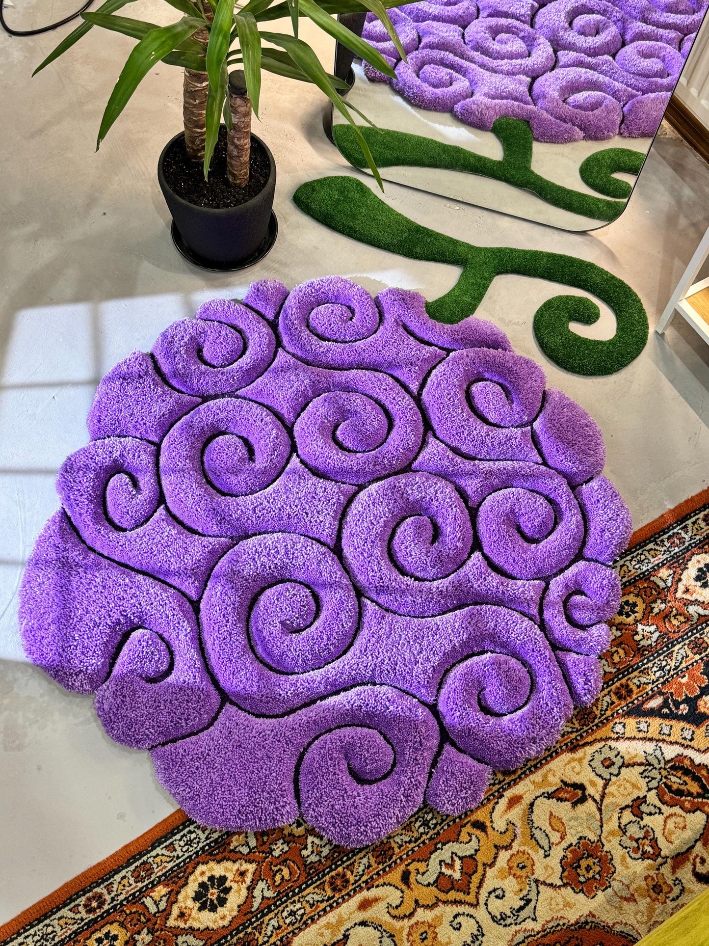 Anime themed 3D Tufted Rug, Handmade Fluffy Rug, Anime Rug, Anime Fan Gift, Plush Rug