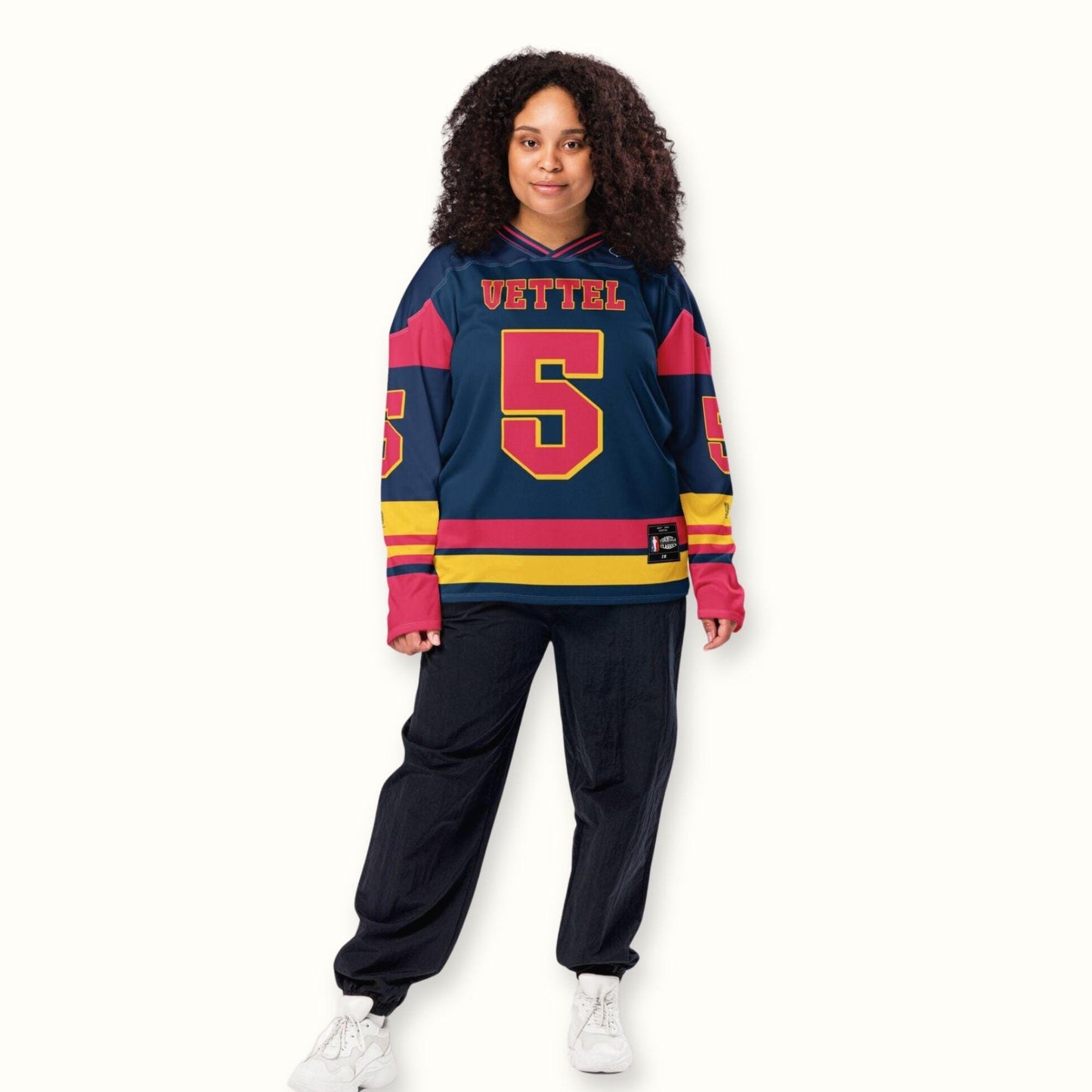 Racing Fan Apparel F1 Unisex Hockey Jersey : Redbull Racing #5 Inspired Unisex Hockey Jersey