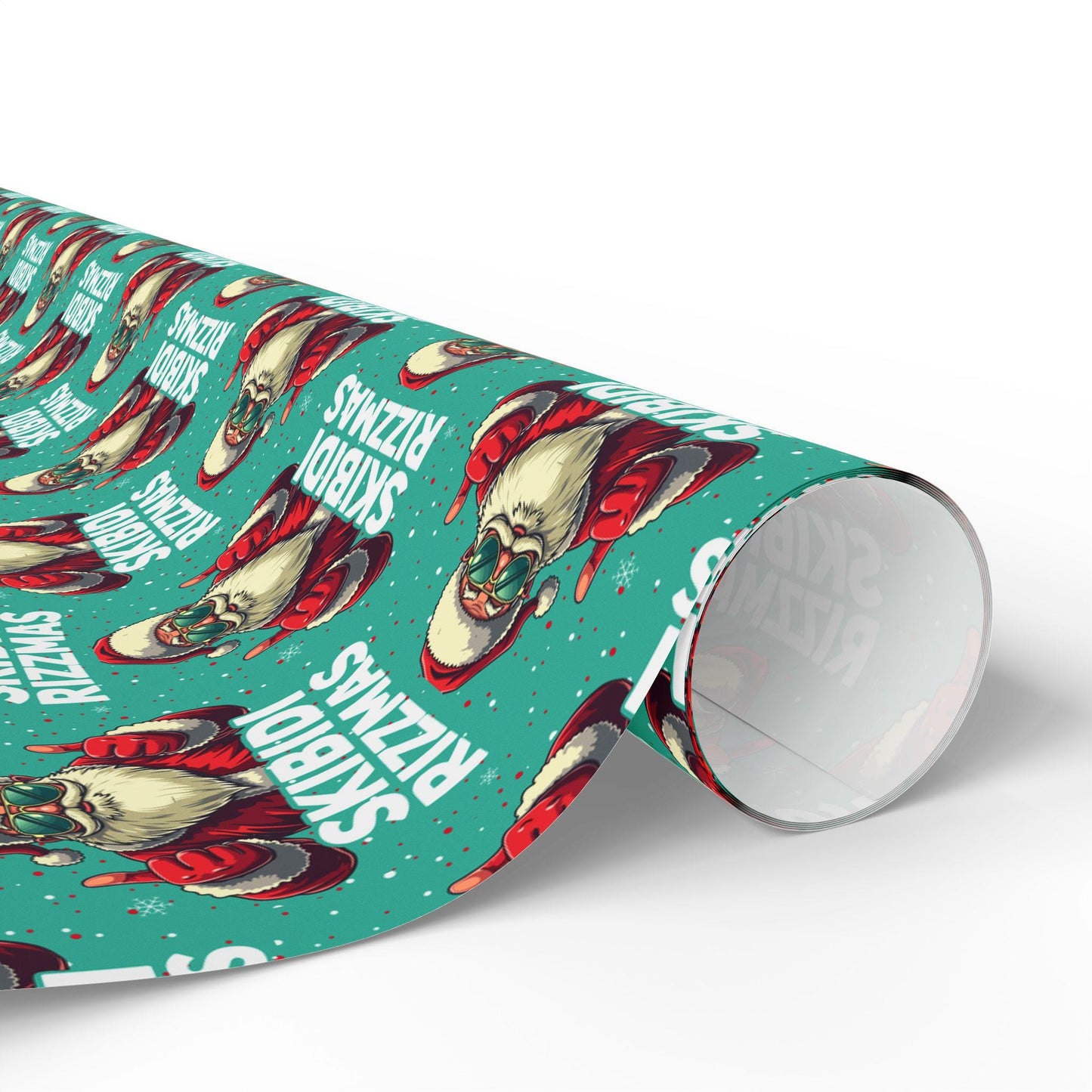 Skibidi Rizzmas Santa Wrapping Paper - Funny Christmas Gift Wrap