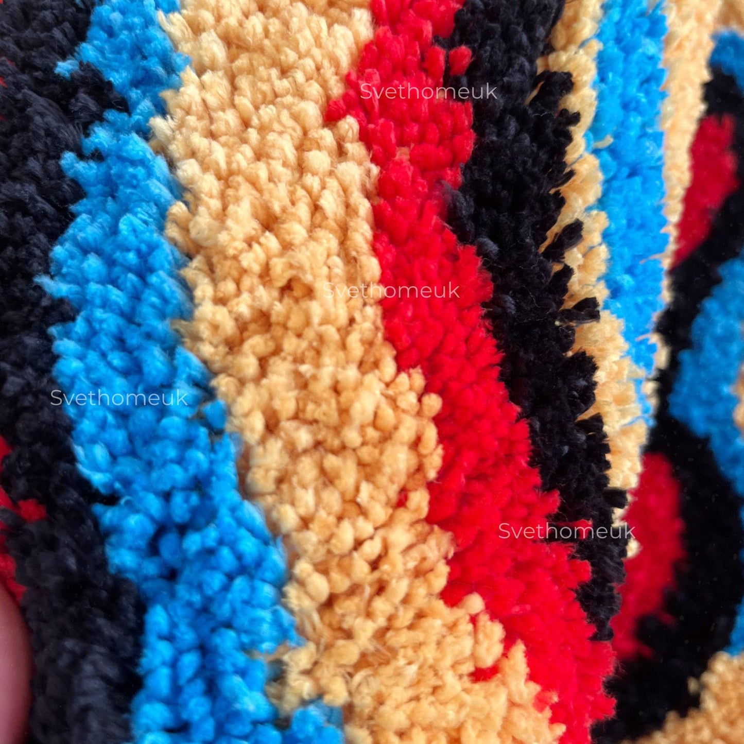 Trippy Smile Rug | Smiley Face Rug, Yellow Rug, Tufted Rug, Bedroom Area, | Round Rug, Living Room Rug, Area Rug, Custom Rug, Colorful Rug