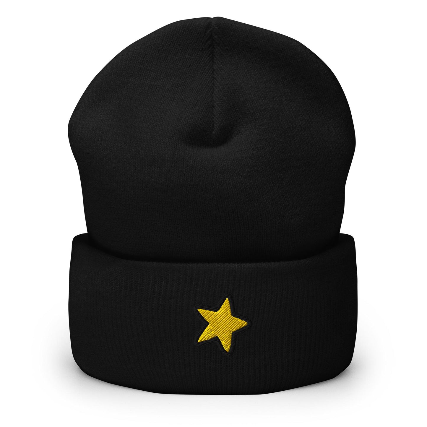 Star Beanie, Handmade Cuffed Knit Unisex Slouchy Adult Winter Hat Cap Gift, Kawaii
