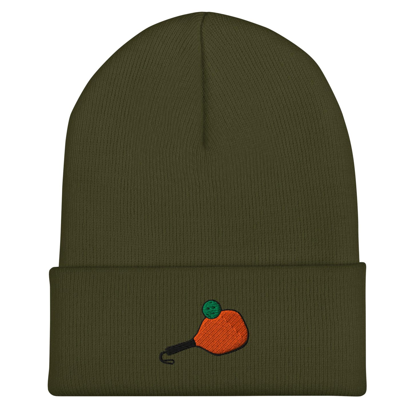 Pickleball Beanie, Handmade Cuffed Knit Unisex Slouchy Adult Winter Hat Cap Gift, Kawaii