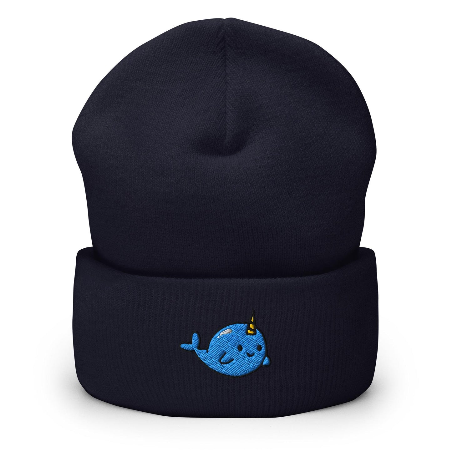 Whale Beanie, Handmade Cuffed Knit Unisex Slouchy Adult Winter Hat Cap Gift, Kawaii
