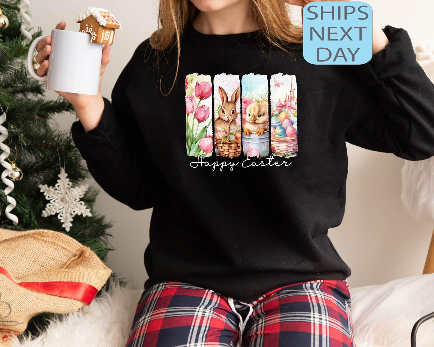 Easter Vibes Sweatshirt, Retro Easter Shirt, Rabbit Lover Gift, Easter Egg Hunt, Easter Chicks Shirt, Happy Easter Graphic Shirt