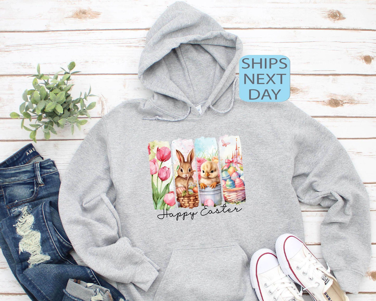 Easter Vibes Sweatshirt, Retro Easter Shirt, Rabbit Lover Gift, Easter Egg Hunt, Easter Chicks Shirt, Happy Easter Graphic Shirt